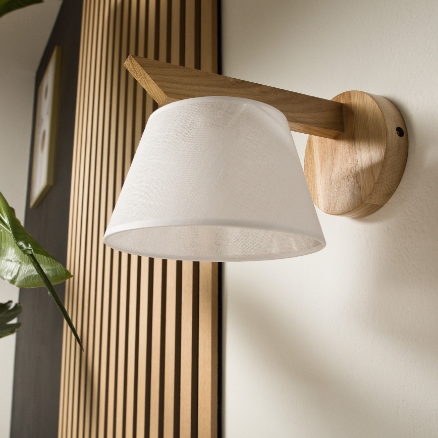 Επιτοίχιο φωτιστικό ANTONIO 1xE14/40W/230V δρυς