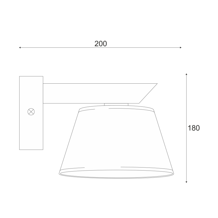 Επιτοίχιο φωτιστικό ANTONIO 1xE14/40W/230V δρυς