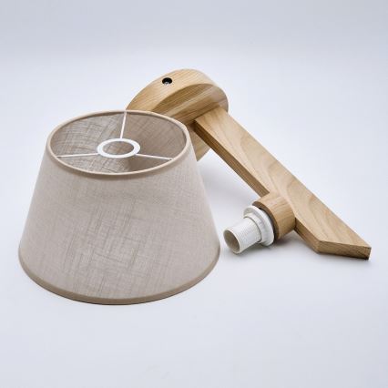 Επιτοίχιο φωτιστικό ANTONIO 1xE14/40W/230V δρυς