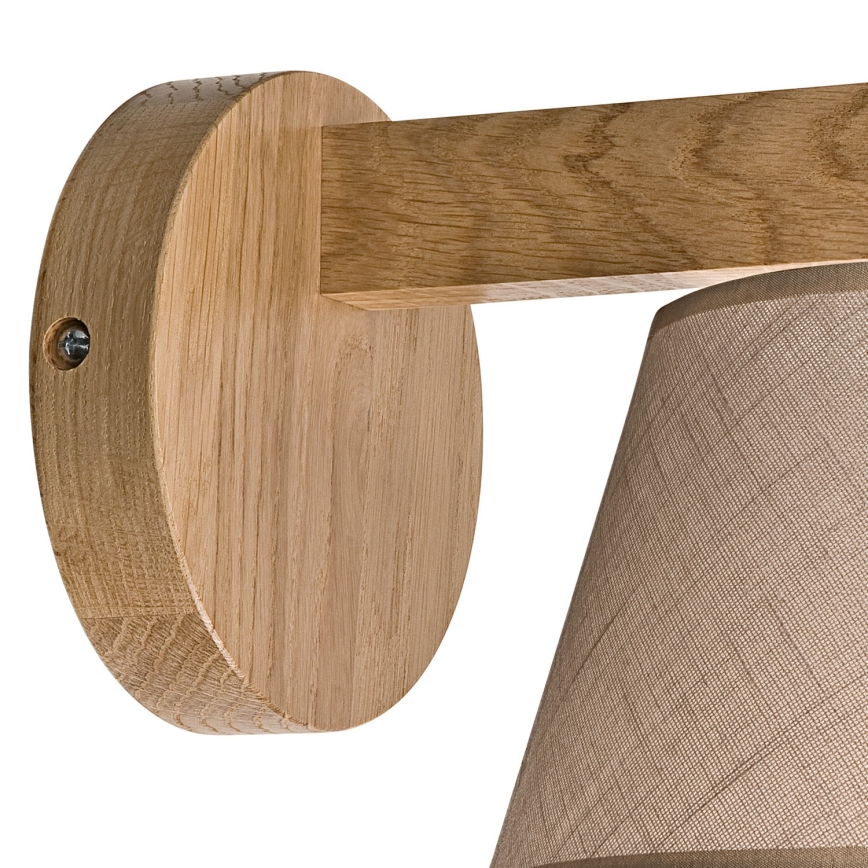 Επιτοίχιο φωτιστικό ANTONIO 1xE14/40W/230V δρυς