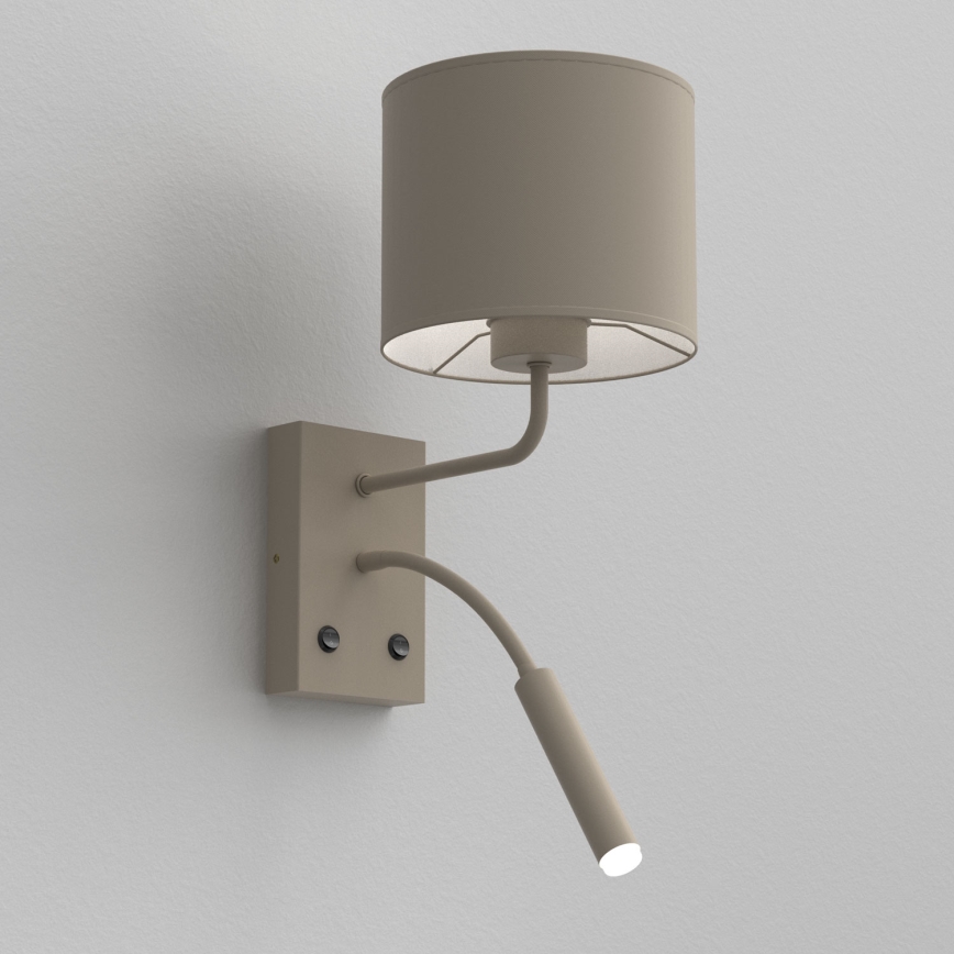 Επιτοίχιο φωτιστικό ARDEN, 1xE27/15W/230V + 1xG9/8W, μπεζ