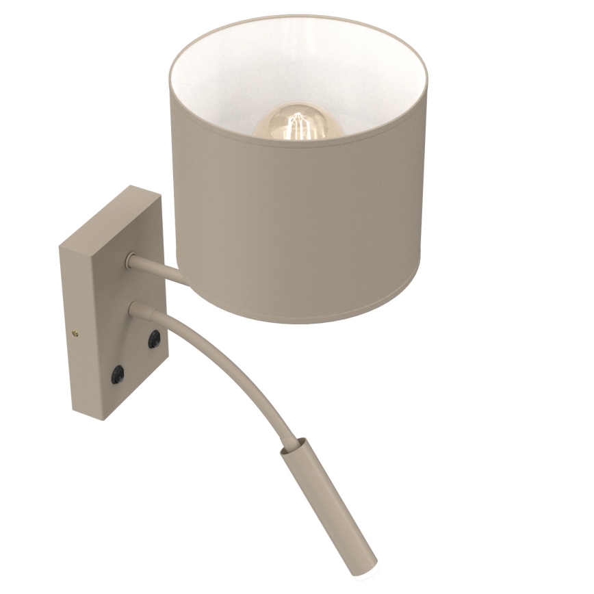 Επιτοίχιο φωτιστικό ARDEN, 1xE27/15W/230V + 1xG9/8W, μπεζ