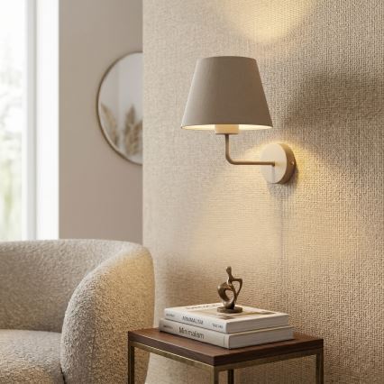 Επιτοίχιο φωτιστικό ARDEN 1xE27/15W/230V μπεζ