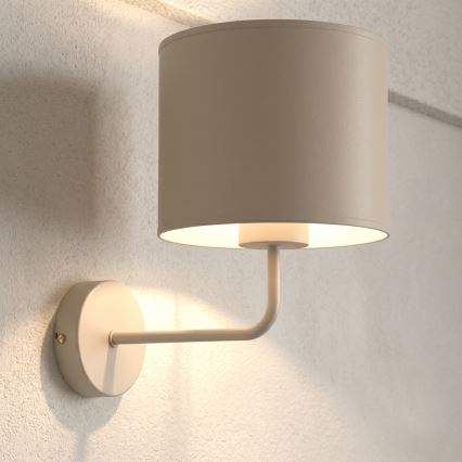 Επιτοίχιο φωτιστικό ARDEN 1xE27/15W/230V μπεζ