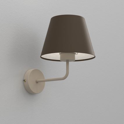 Επιτοίχιο φωτιστικό ARDEN 1xE27/15W/230V μπεζ/καφέ