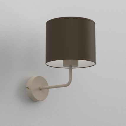 Επιτοίχιο φωτιστικό ARDEN 1xE27/15W/230V μπεζ/καφέ