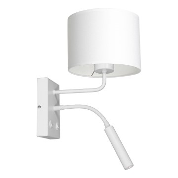 Επιτοίχιο φωτιστικό ARDEN 1xE27/60W+1xG9/8W/230V λευκό