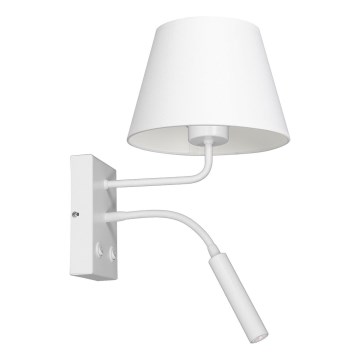 Επιτοίχιο φωτιστικό ARDEN 1xE27/60W+1xG9/8W/230V λευκό