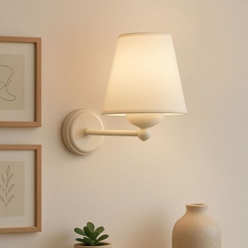 Επιτοίχιο φωτιστικό ASPARAGUS 1xE27/40W/230V λευκό
