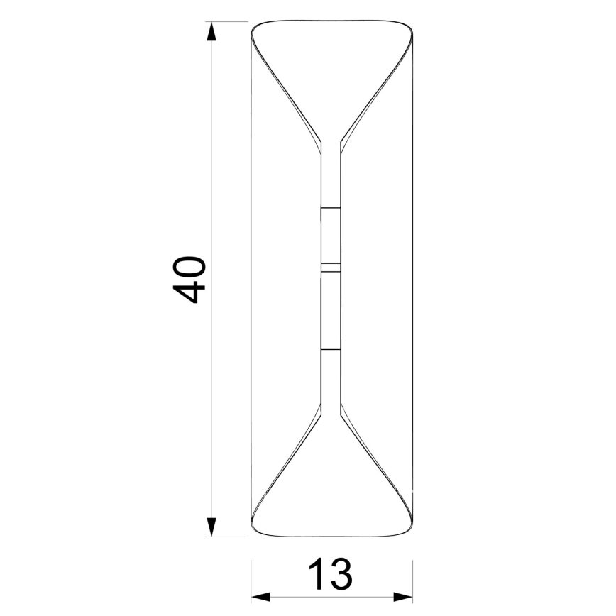 Επιτοίχιο φωτιστικό BARBOS 2xG9/8W/230V σε κρεμ απόχρωση