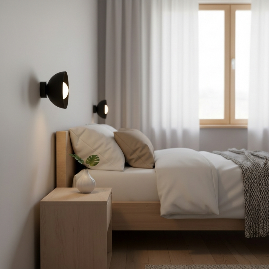 Επιτοίχιο φωτιστικό BIBI 1xG9/8W/230V μαύρο