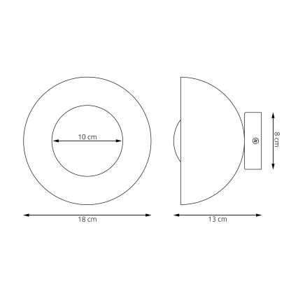 Επιτοίχιο φωτιστικό BIBI 1xG9/8W/230V μπεζ