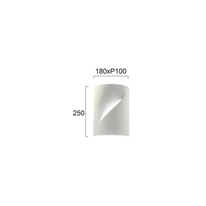 Επιτοίχιο φωτιστικό BLANC 2xE14/10W/230V λευκό