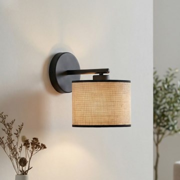 Επιτοίχιο φωτιστικό ECO 1xE27/15W/230V μπεζ/ρατάν