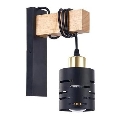 Επιτοίχιο φωτιστικό ELEN 1xE27/35W/230V μαύρο/χρυσό/καφέ
