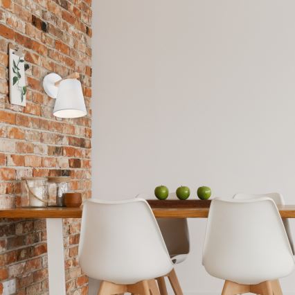 Επιτοίχιο φωτιστικό ELLIE 1xE27/60W/230V οξιά