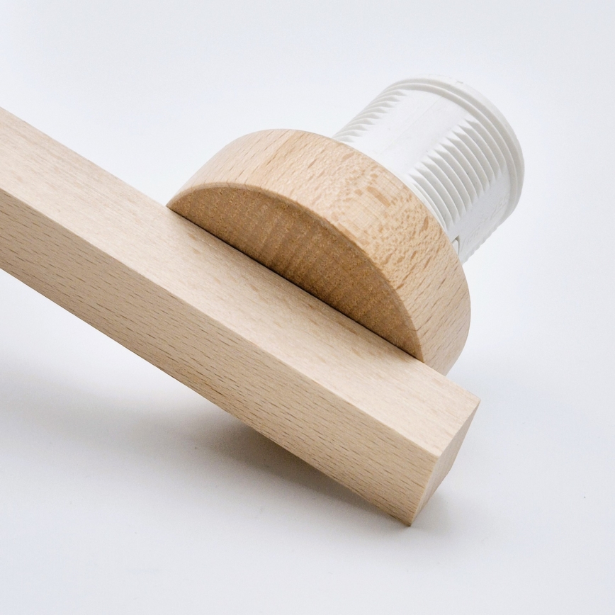 Επιτοίχιο φωτιστικό ELLIE 1xE27/60W/230V οξιά