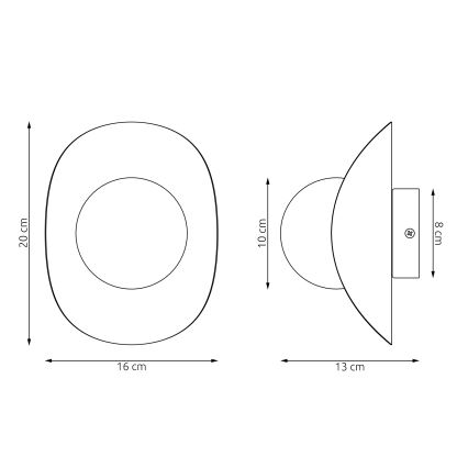 Επιτοίχιο φωτιστικό FIERO 1xG9/8W/230V σε μπεζ απόχρωση