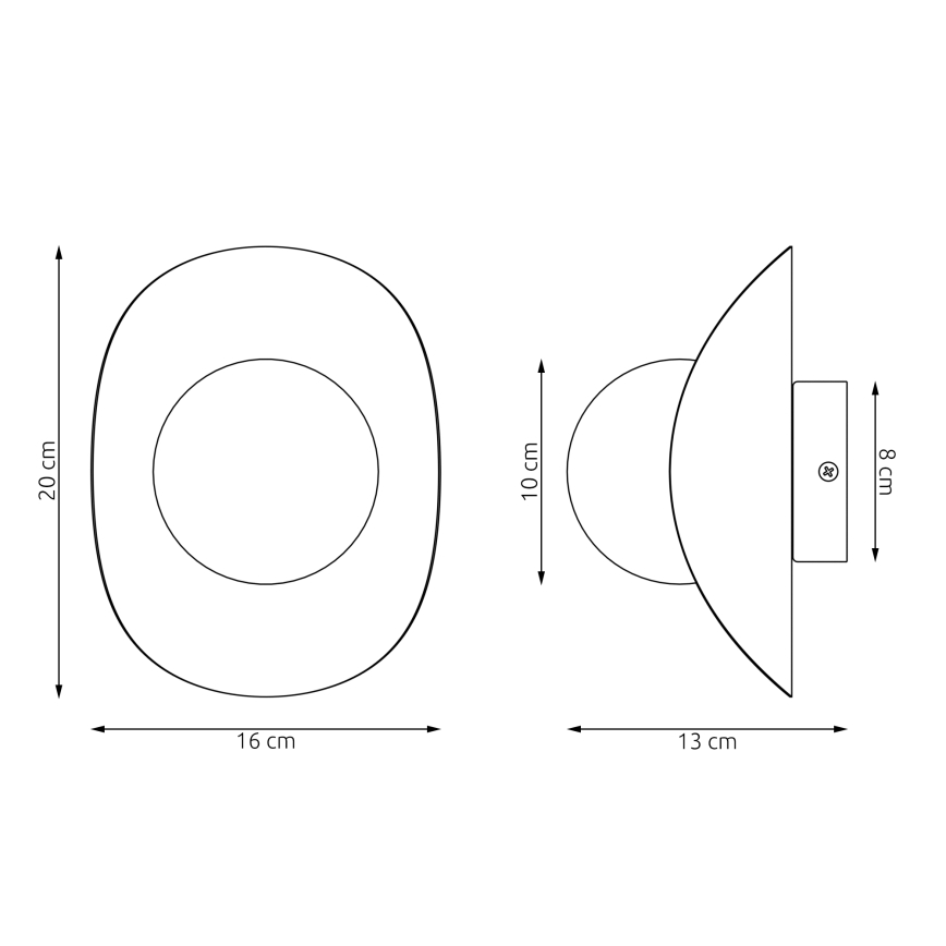 Επιτοίχιο φωτιστικό FIERO 1xG9/8W/230V σε μπεζ απόχρωση