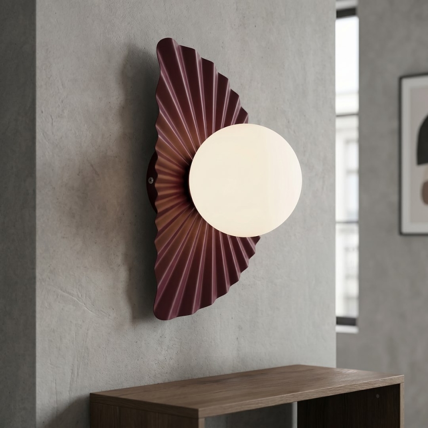Επιτοίχιο φωτιστικό FLORA 1xG9/8W/230V κόκκινο
