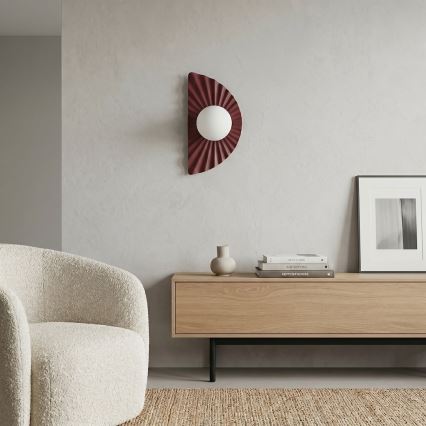 Επιτοίχιο φωτιστικό FLORA 1xG9/8W/230V κόκκινο