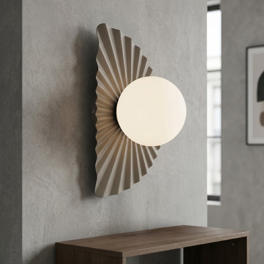 Επιτοίχιο φωτιστικό FLORA 1xG9/8W/230V μπεζ