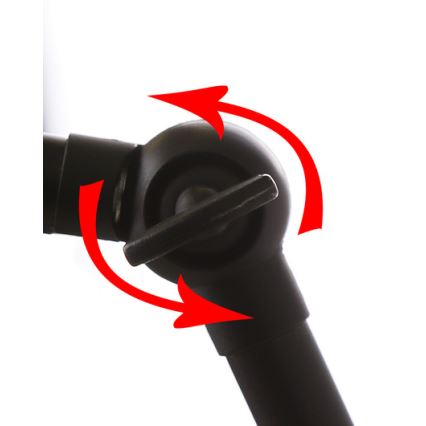 Επιτοίχιο φωτιστικό FUNDO 1xE27/40W/230V μαύρο/χρυσό