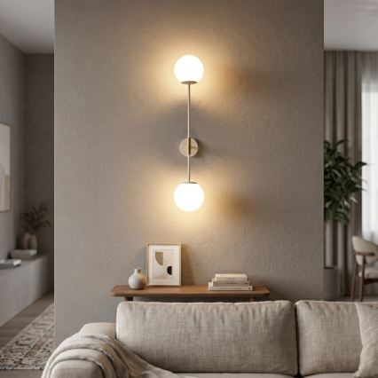 Επιτοίχιο φωτιστικό GLAME 2xE27/15W/230V