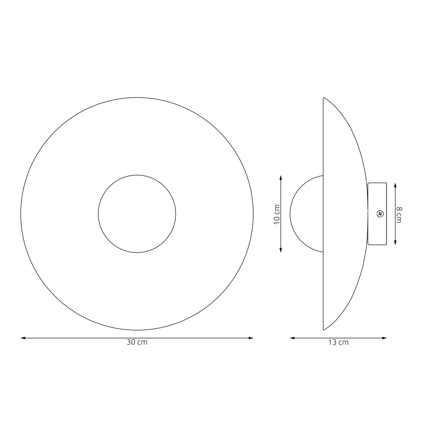 Επιτοίχιο φωτιστικό INSPO 1xG9/8W/230V λευκό