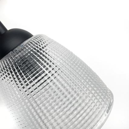 Επιτοίχιο φωτιστικό LEANDRA 1xE27/15W/230V δρυς/μαύρο