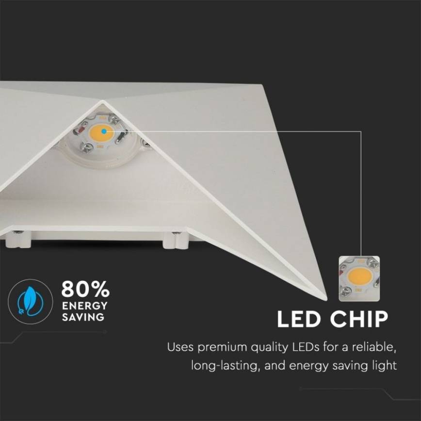Επιτοίχιο φωτιστικό LED/5W/230V 4000K IP65 λευκό