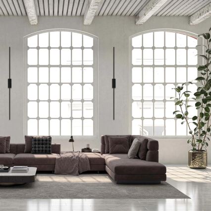 Επιτοίχιο φωτιστικό LED AISHA, 20W/230V, 4000K, 120 cm, μαύρο