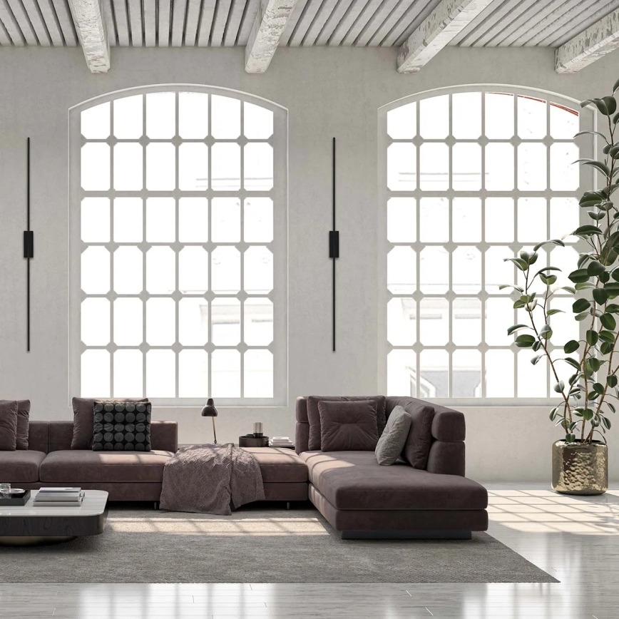 Επιτοίχιο φωτιστικό LED AISHA, 20W/230V, 4000K, 120 cm, μαύρο