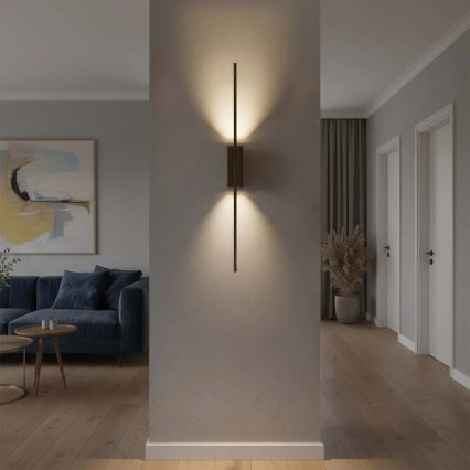 Επιτοίχιο φωτιστικό LED AISHA LED/12W/230V 4000K 80 cm μαύρο