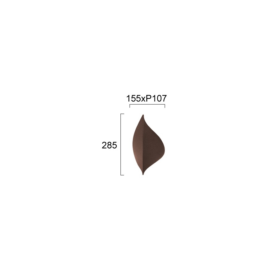 Επιτοίχιο φωτιστικό LED AMALFI LED/10W/230V καφέ