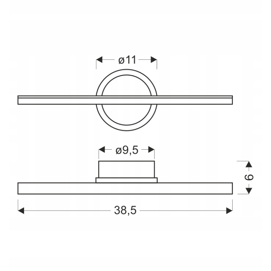 Επιτοίχιο φωτιστικό LED BATUTA LED/10W/230V καφέ