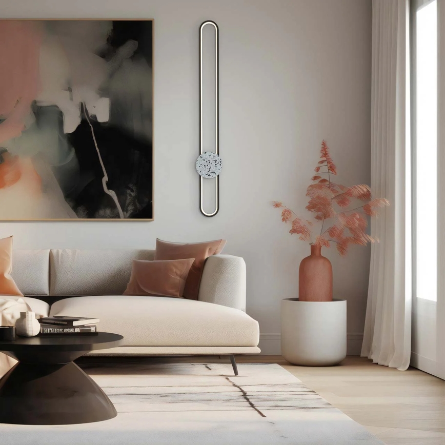 Επιτοίχιο φωτιστικό LED FLORENTYNA LED/24W/230V 4000K μαύρο/λευκό