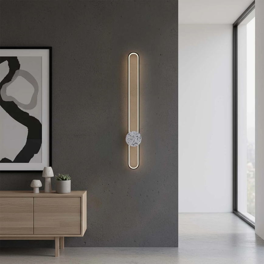 Επιτοίχιο φωτιστικό LED FLORENTYNA LED/24W/230V 4000K μαύρο/λευκό