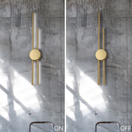 Επιτοίχιο φωτιστικό LED LANA LED/15W/230V 4000K σε ματ χρυσό
