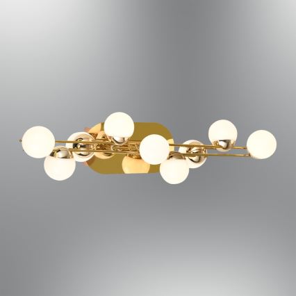 Επιτοίχιο φωτιστικό LED MARS LED/12W/230V 3000K χρυσό