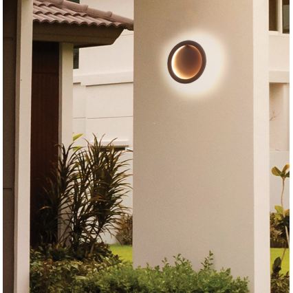 Επιτοίχιο φωτιστικό LED PALERMO LED/16W/230V καφέ