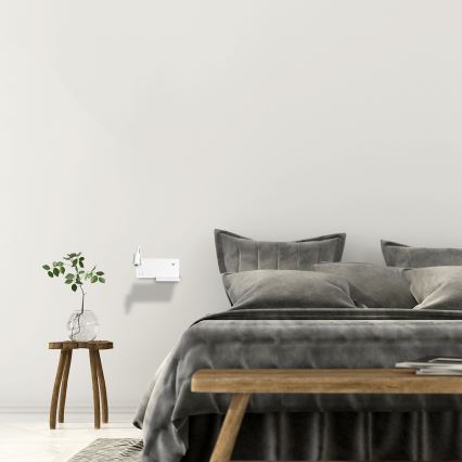 Επιτοίχιο φωτιστικό LED SHELF LED/4W+LED/5W+LED/2W/230V + θύρα USB λευκό