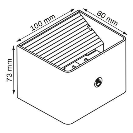 LED Dimming τοίχου αφής φωστικό με αισθητήρα MIRI LED/2,5W/3,7V 3000/4000/6400K 4000 mAh λευκό