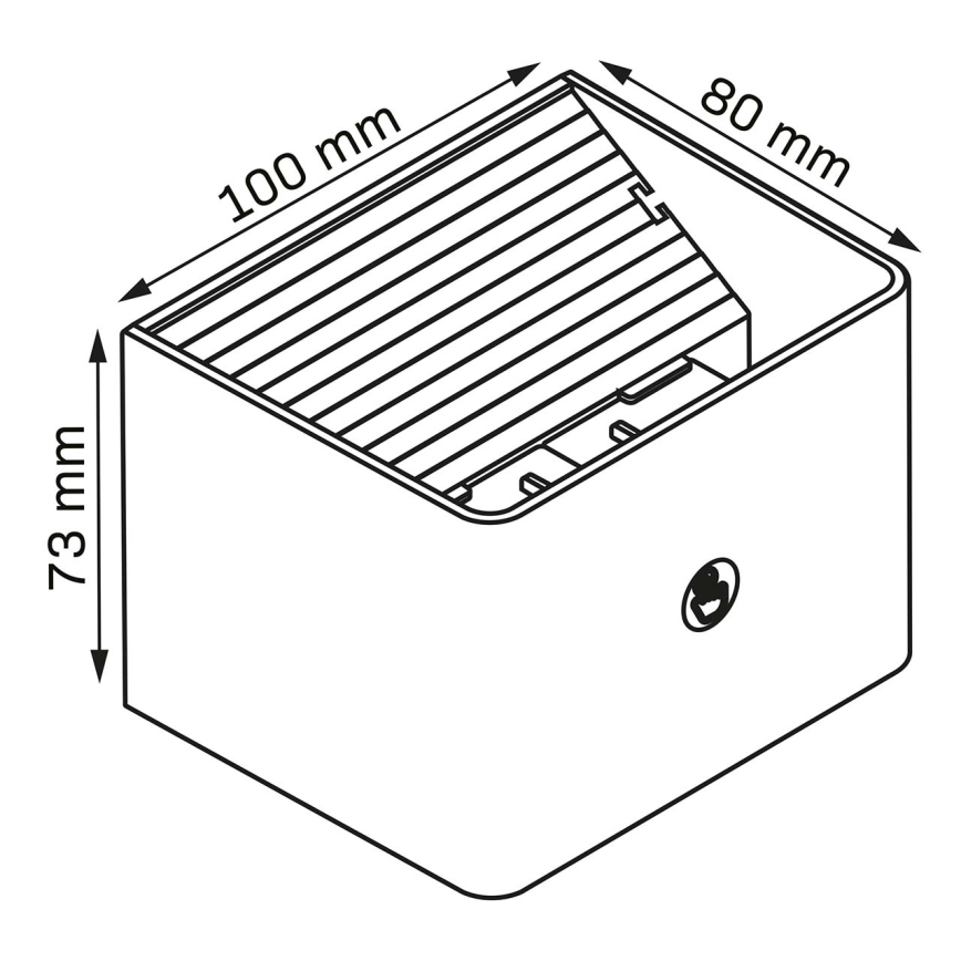 LED Dimming τοίχου αφής φωστικό με αισθητήρα MIRI LED/2,5W/3,7V 3000/4000/6400K 4000 mAh λευκό