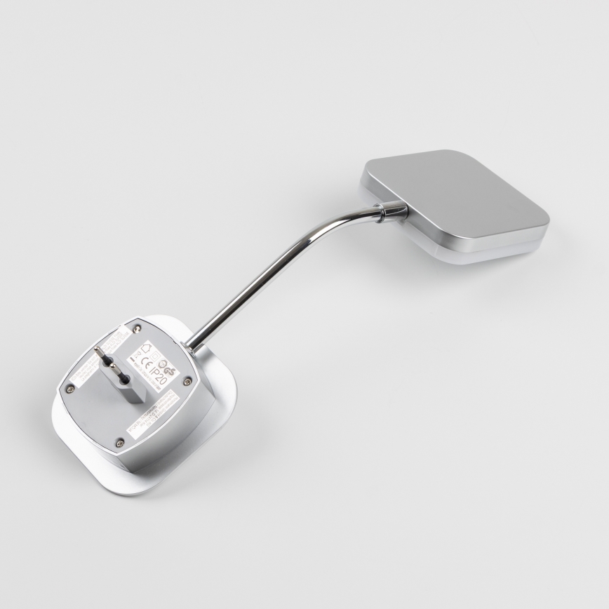 Επιτοίχιο φωτιστικό LED με βύσμα LED/3,2W/230V γυαλιστερό χρώμιο