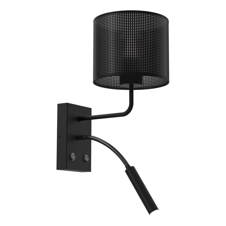 Επιτοίχιο φωτιστικό LOFT SHADE 1xE27/60W+1xG9/8W/230V μαύρο