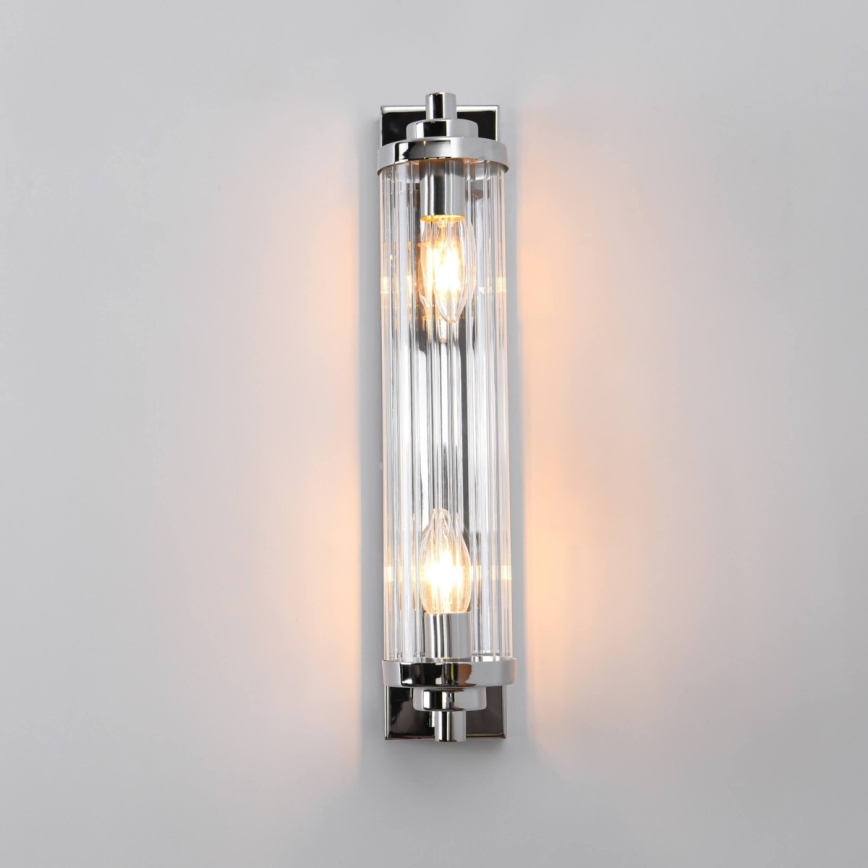 Επιτοίχιο φωτιστικό LORENZO 2xE14/40W/230V γυαλιστερό χρώμιο