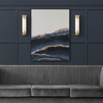 Επιτοίχιο φωτιστικό LORENZO 2xE14/40W/230V χρυσό