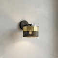 Επιτοίχιο φωτιστικό LUX 1xE27/15W/230V μαύρο/χρυσό
