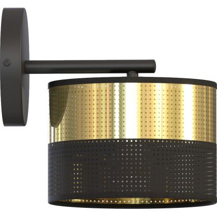 Επιτοίχιο φωτιστικό LUX 1xE27/15W/230V μαύρο/χρυσό